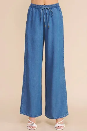 AE Denim Wide Leg Drawstring Pant