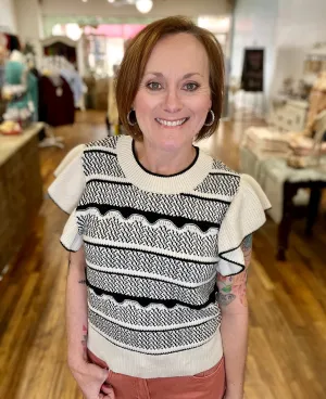 Another Love Bethany Ruffle Sleeve Sweater
