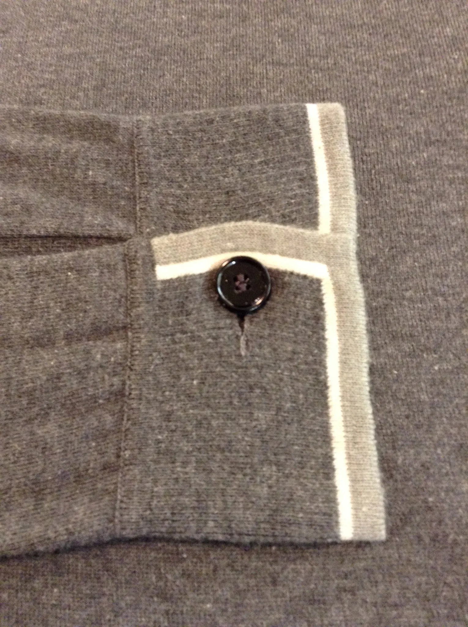Authentic Hermes - Dark Grey Zip Neck Sweater - XL
