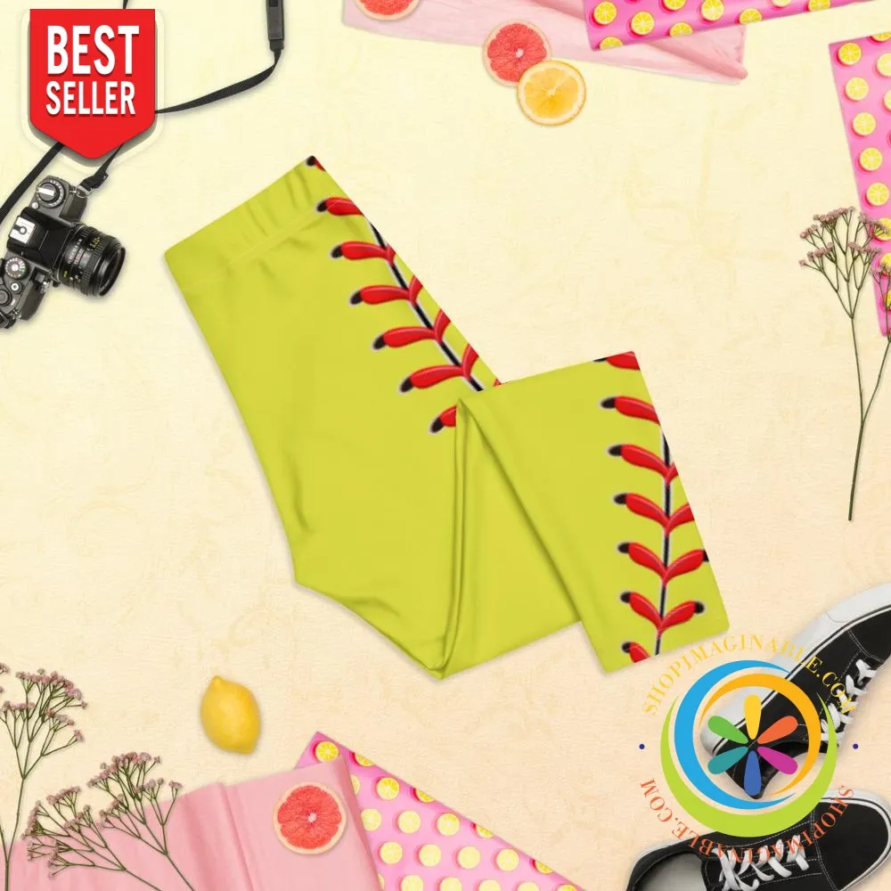 Baseball Stitch Capri Leggings