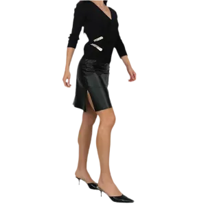 Bebe Leather Skirt (XS)