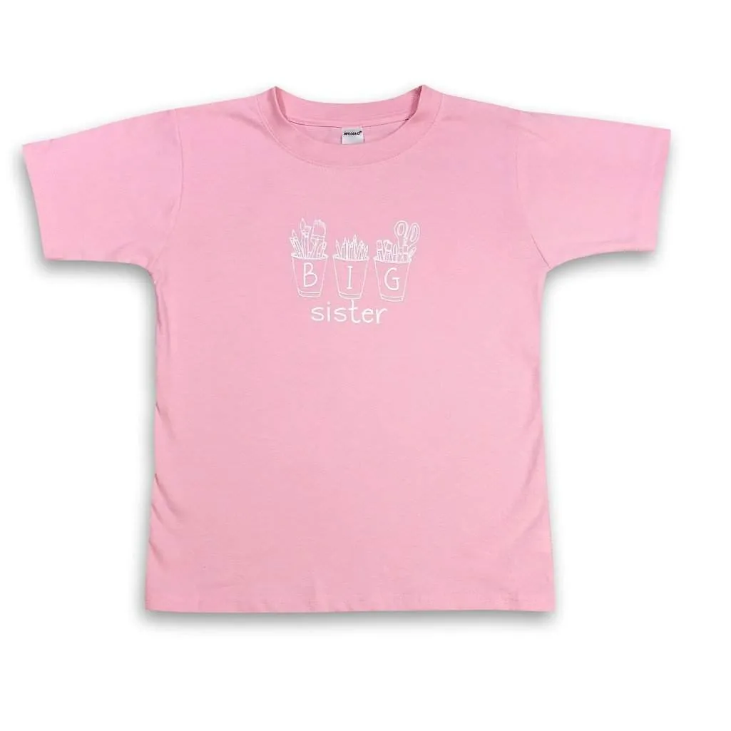 Big Sister Art Cups Short Sleeve Tee