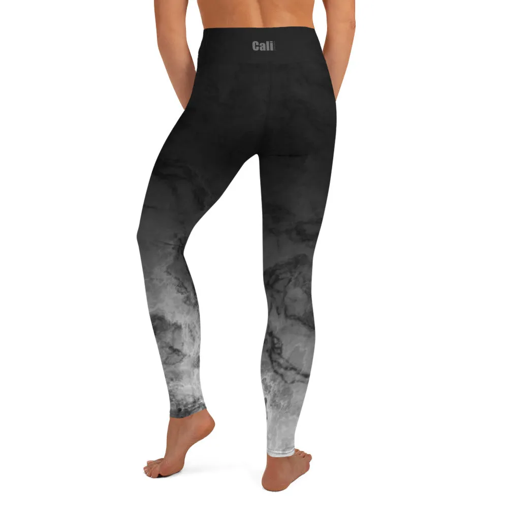 Black Marble Yoga Leggings