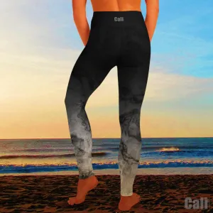 Black Marble Yoga Leggings