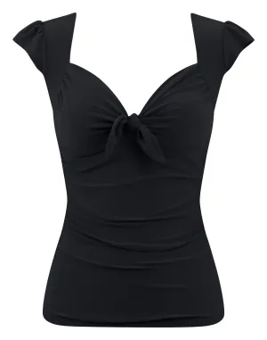 Black Sweetheart Vixen Tie Top
