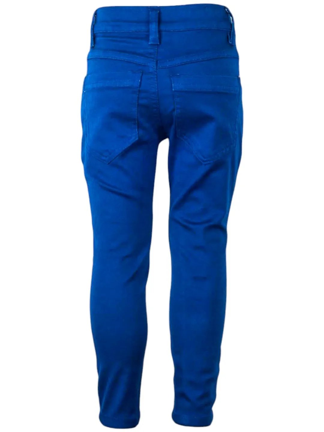 Bold Purple Slim-Fit Stretchable Pants for Girls