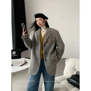 Classic Gray Wool Coat