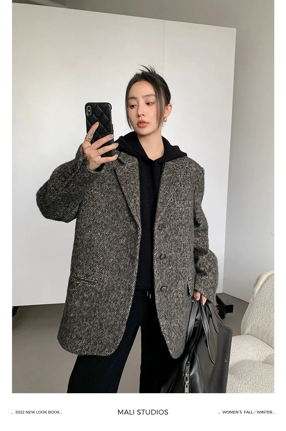 Classic Gray Wool Coat