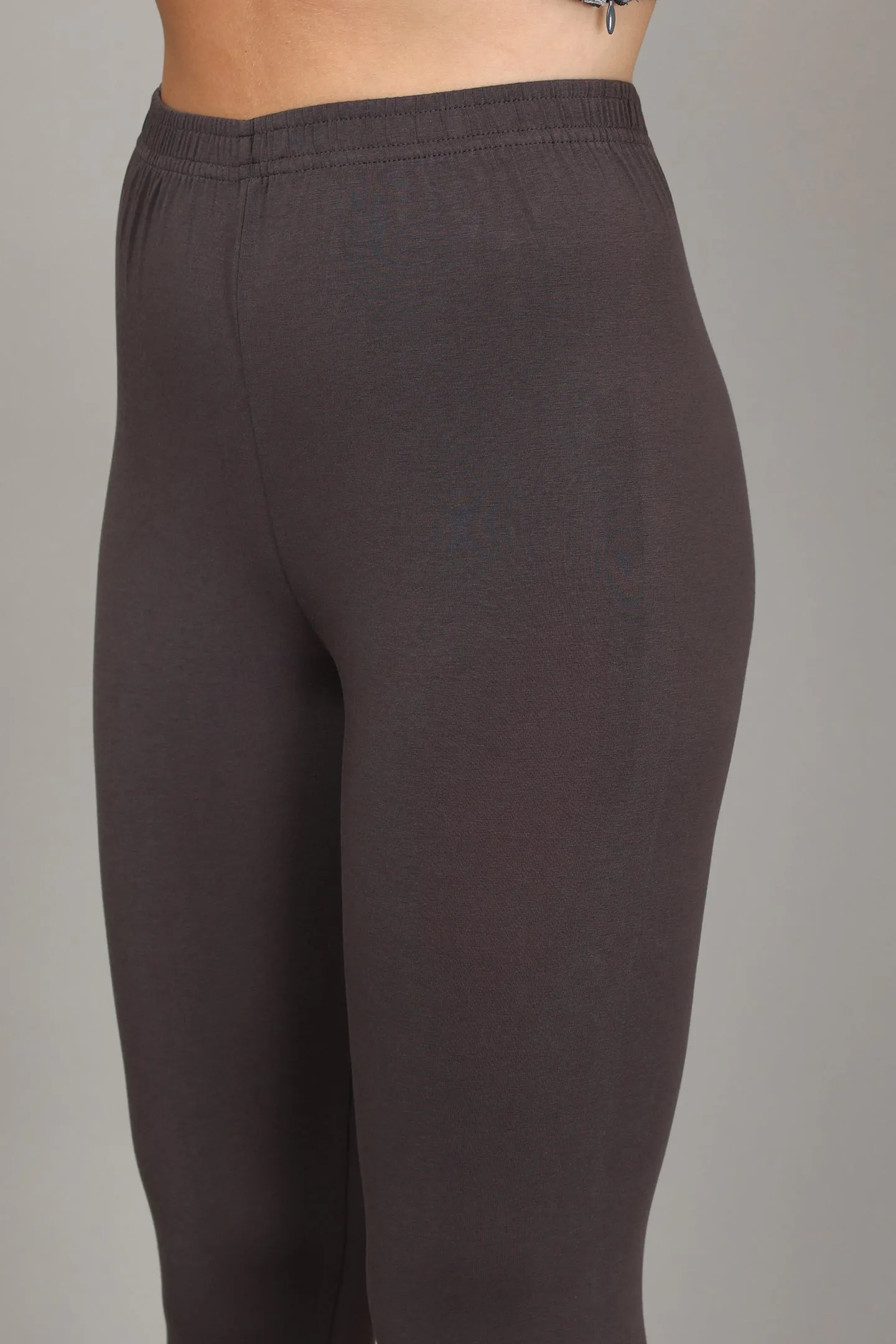 COTTON ANKLE LEGGINGS - ELEPHANT