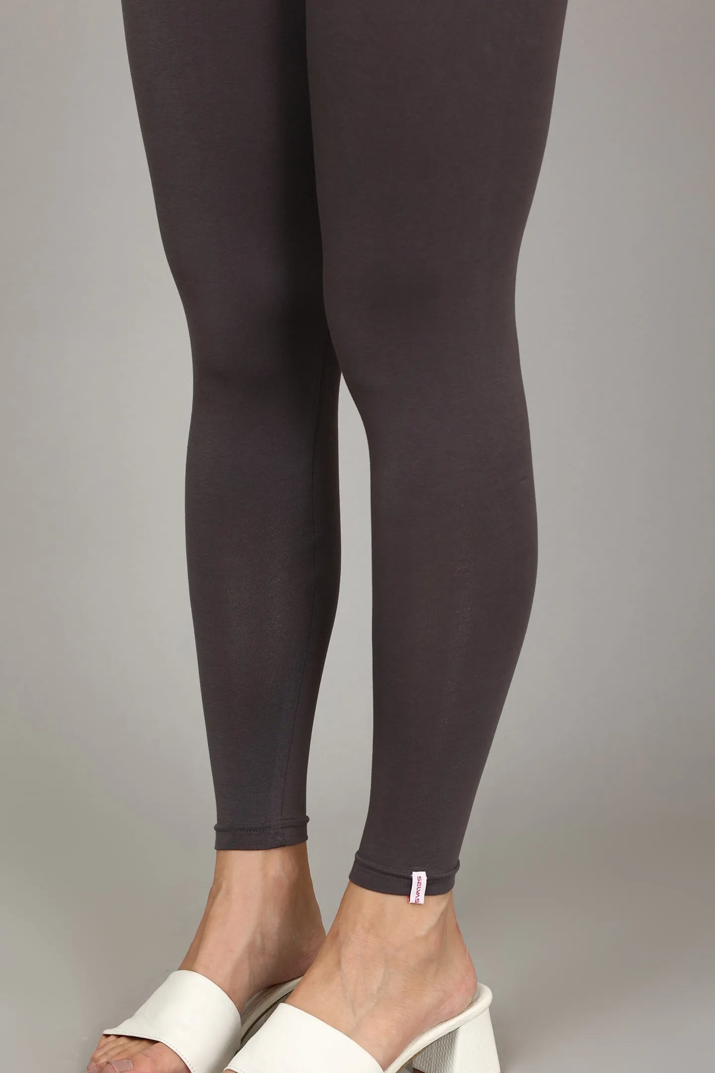 COTTON ANKLE LEGGINGS - ELEPHANT