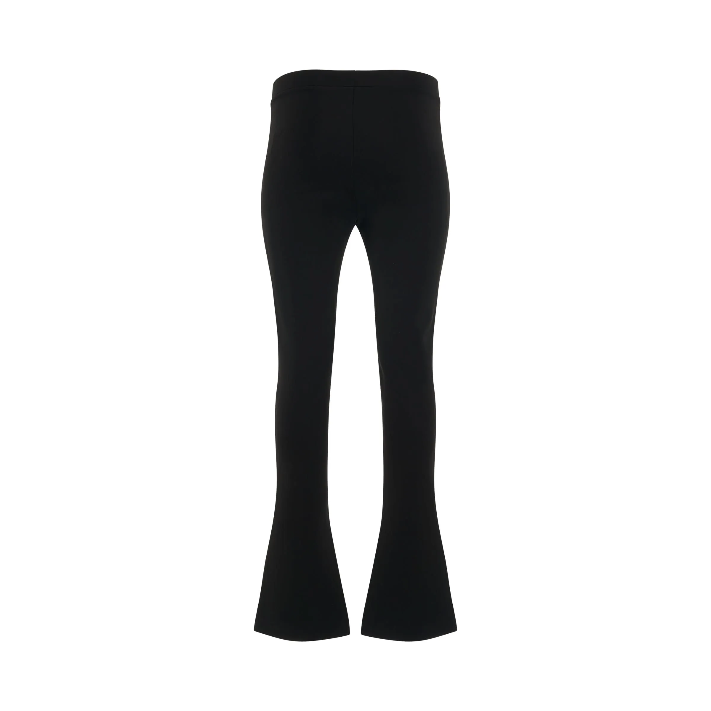 Crepe Jersey Split Leggings in Black