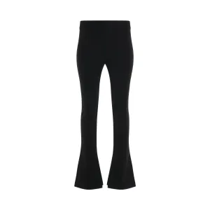 Crepe Jersey Split Leggings in Black