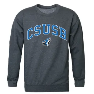 CSUSB California State University San Bernardino Campus Crewneck Pullover Sweatshirt Sweater Heather Charcoal