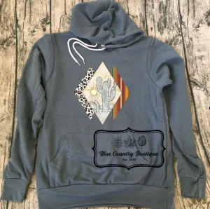 Diamond Cactus Sunset Hoodie