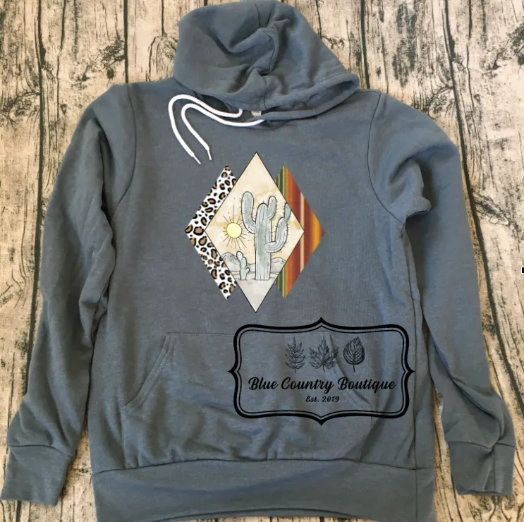 Diamond Cactus Sunset Hoodie