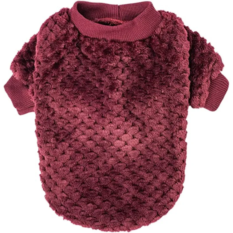 Dog Sweaters for Small Dogs, 3pc Warm Fur Soft Pet Clothes For Puppy