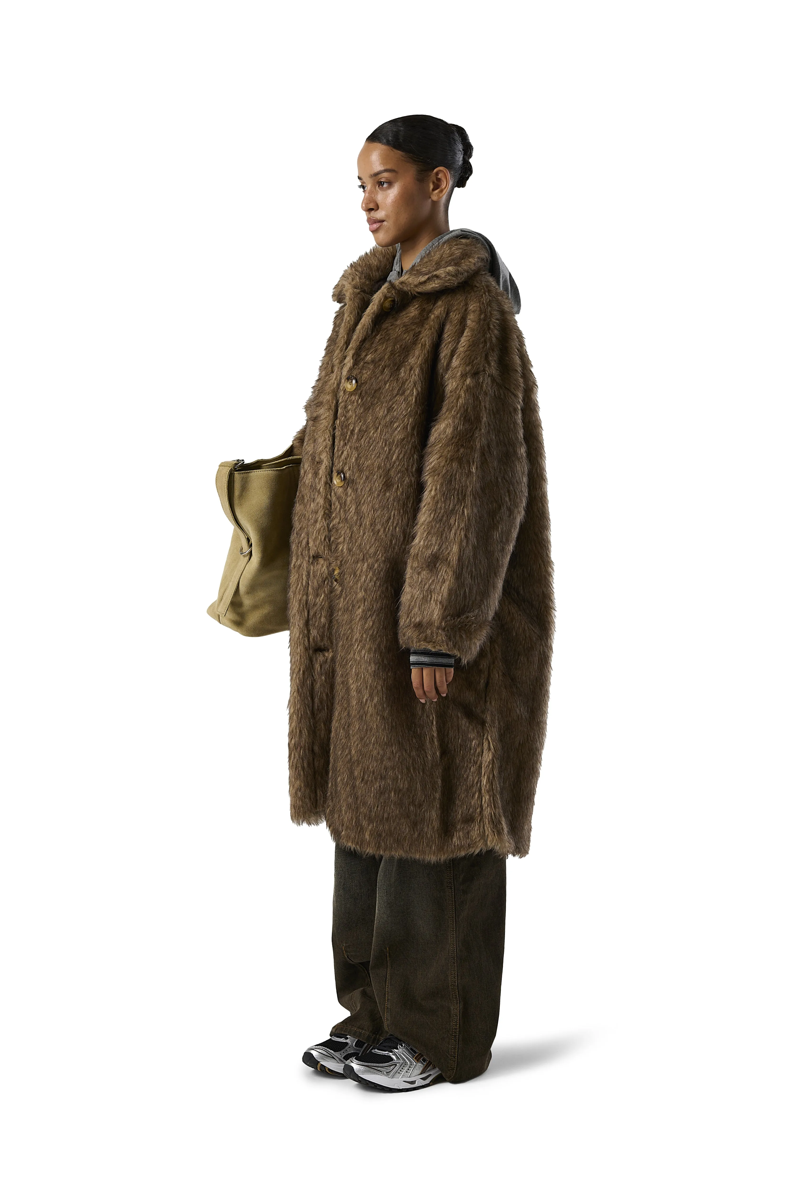 Faux Fur Longline Coat by Donnie - Stylish and Warm Winter Jacket