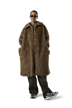 Faux Fur Longline Coat by Donnie - Stylish and Warm Winter Jacket