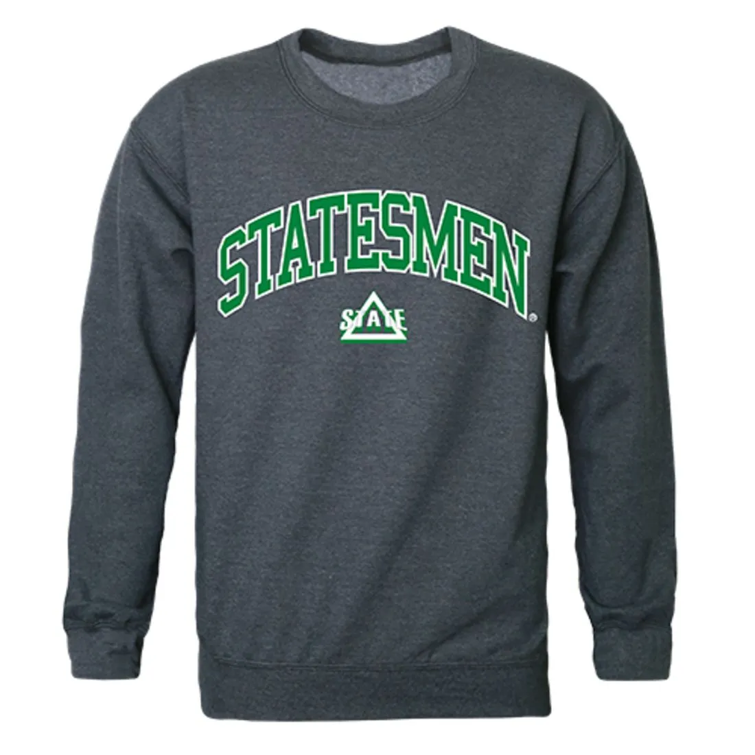 DSU Delta State University Campus Crewneck Pullover Sweatshirt Sweater Heather Charcoal