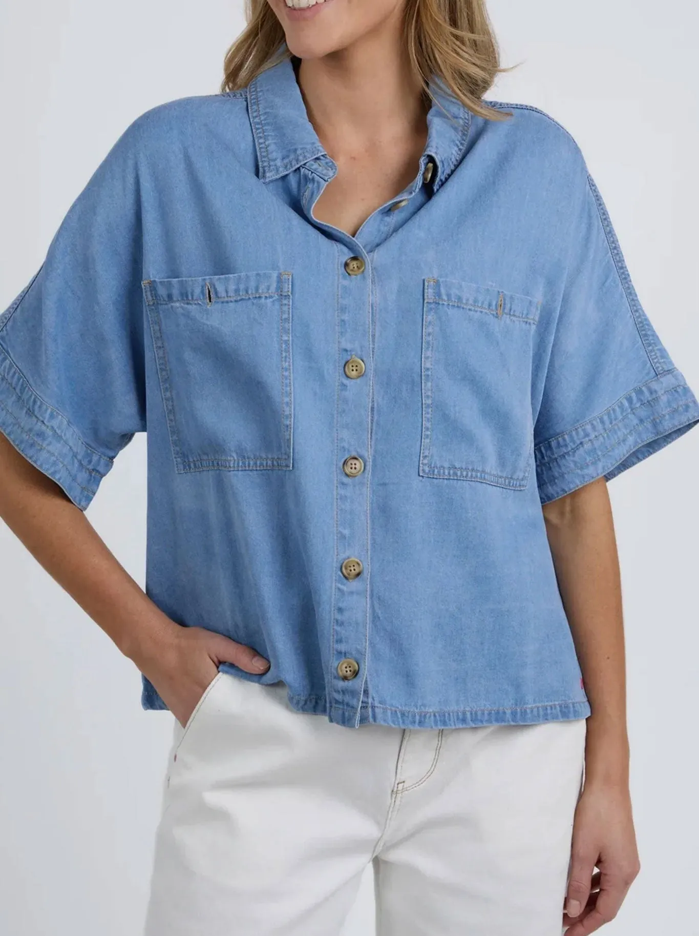 ELM DEMI SHORT SLEEVE DENIM JACKET