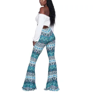 Flare High Waist Loose Stretch Pants