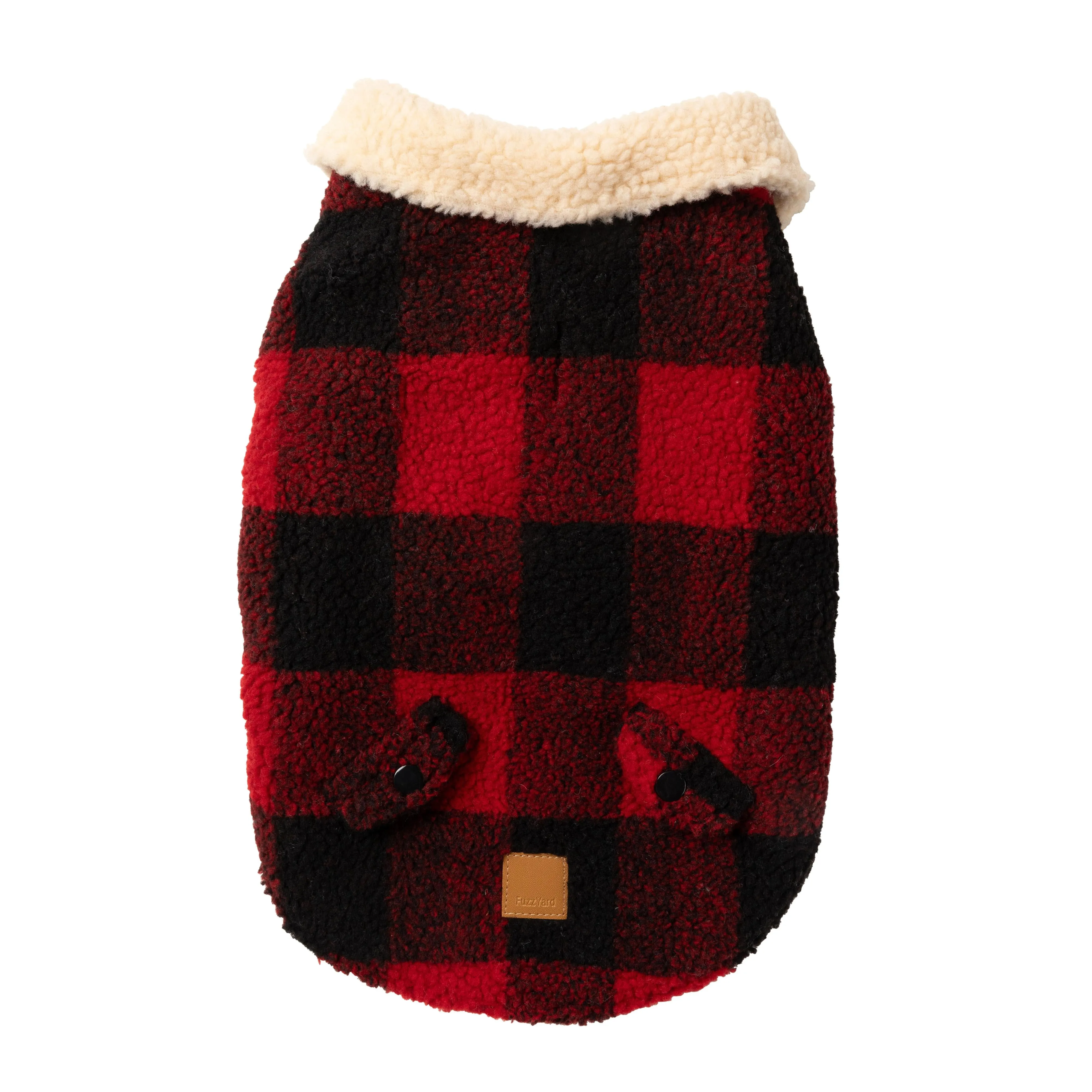 FuzzYard Dog Apparel Jacket Lumberjack Red Size 4 ^ ^