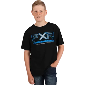 FXR Youth Pilot Tee Black/Blue