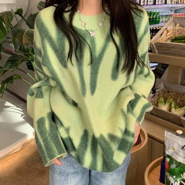Graffiti Streetwear Style Pullover Sweater