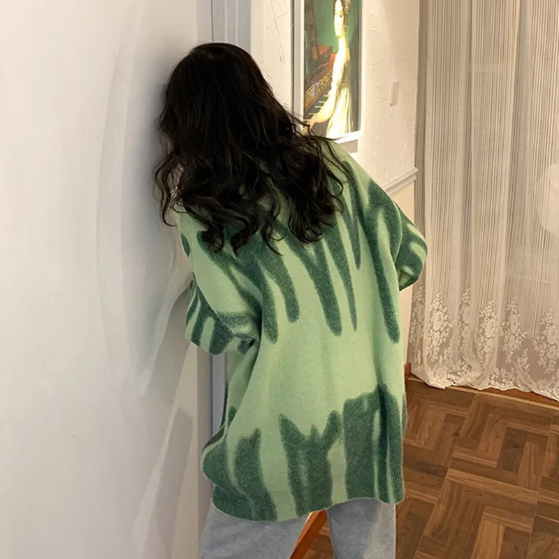 Graffiti Streetwear Style Pullover Sweater