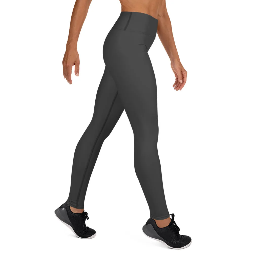 Gray Yoga Cut Leggings