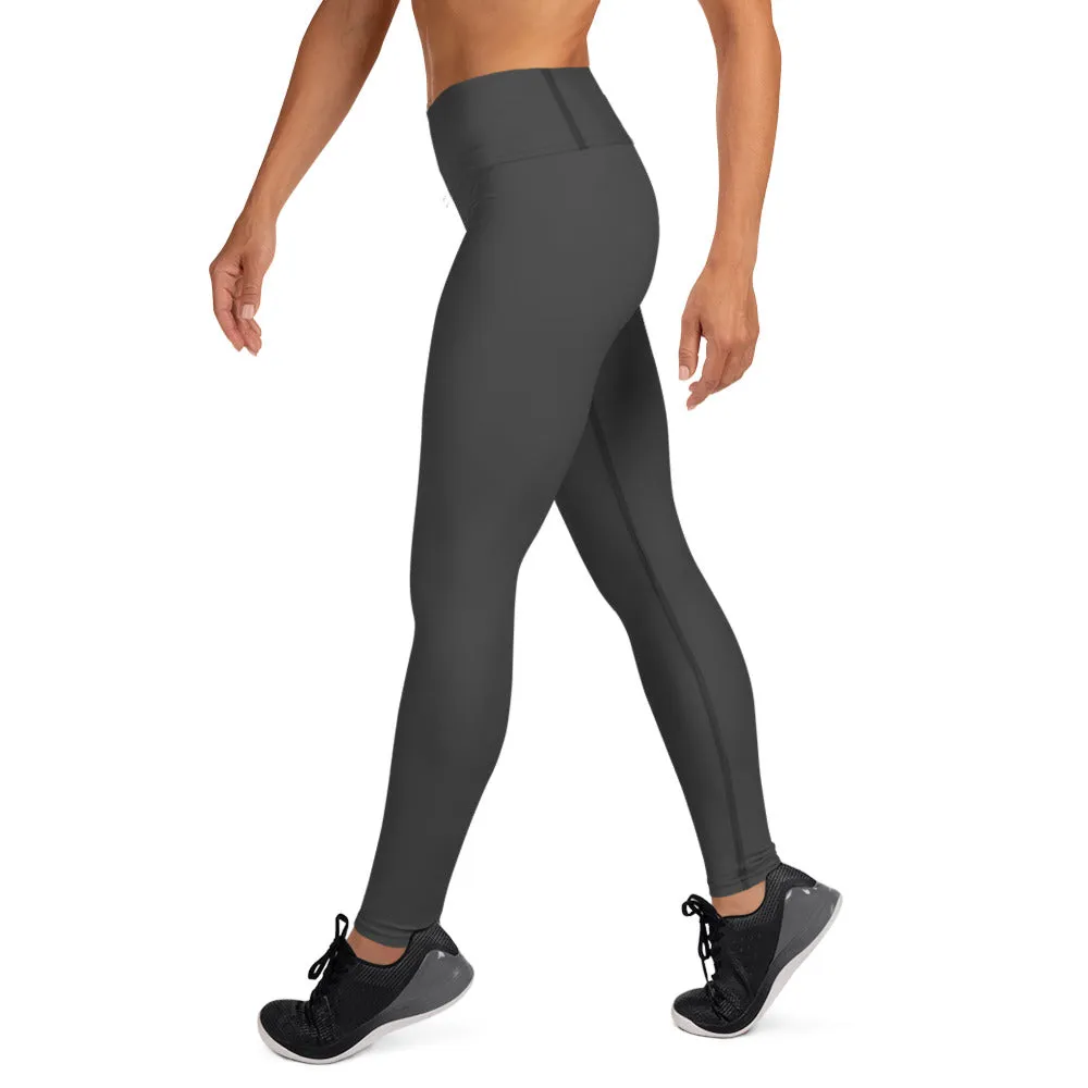 Gray Yoga Cut Leggings