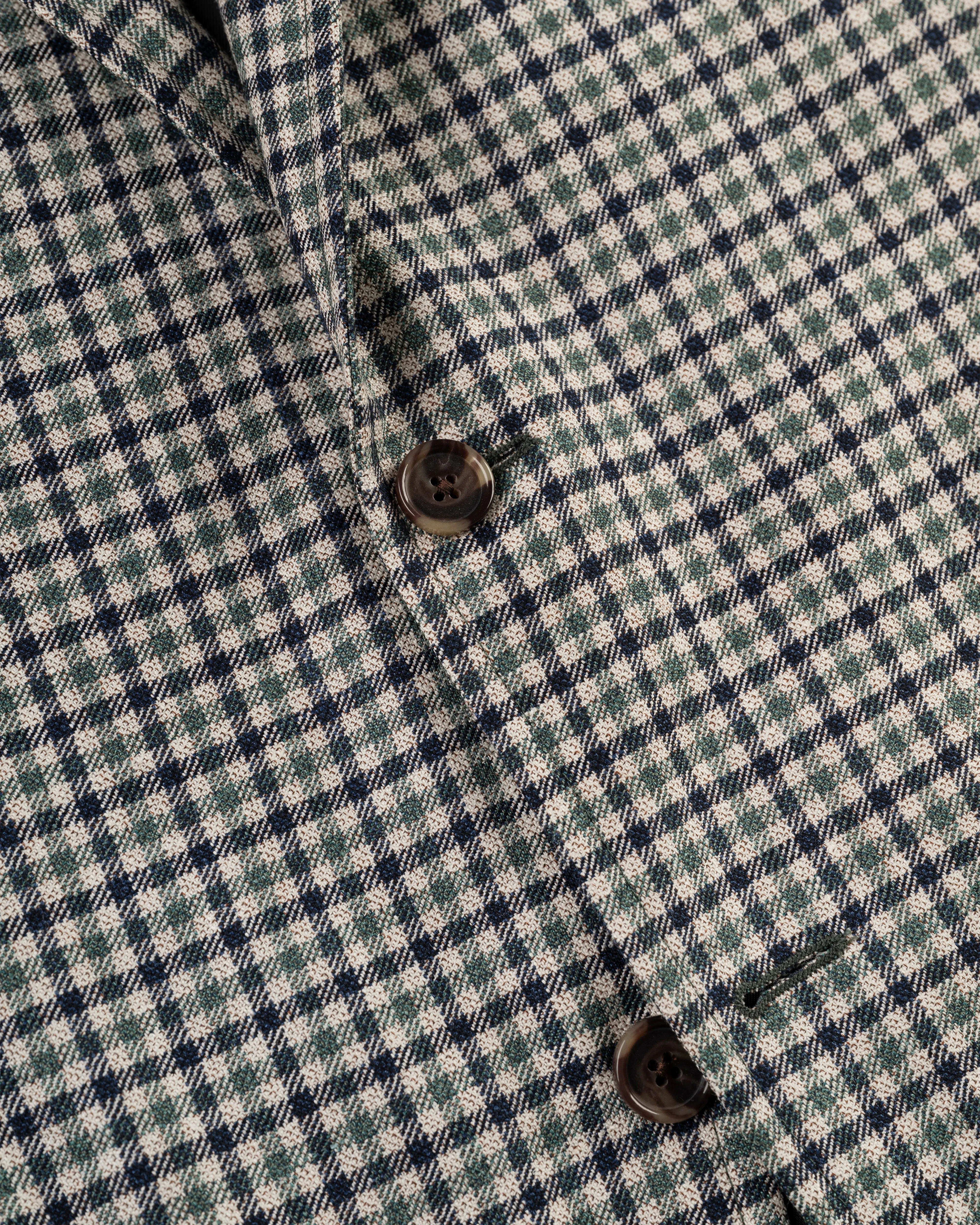 GREEN/BLACK/TAN CHECK SPORT COAT