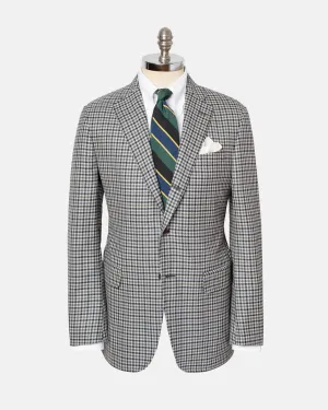 GREEN/BLACK/TAN CHECK SPORT COAT