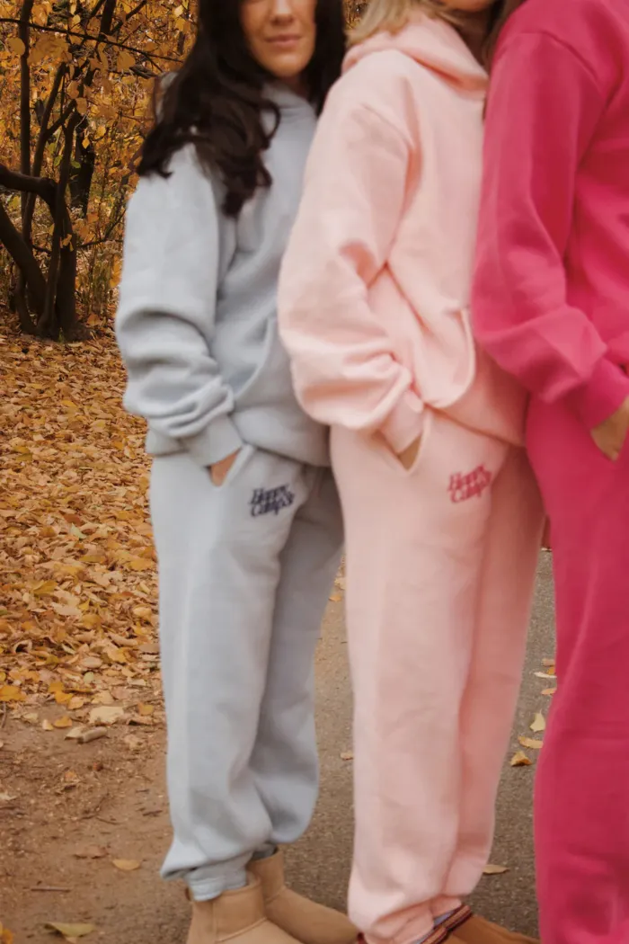 Happy Camp3r Puff Series Sweatpants - Light Blue