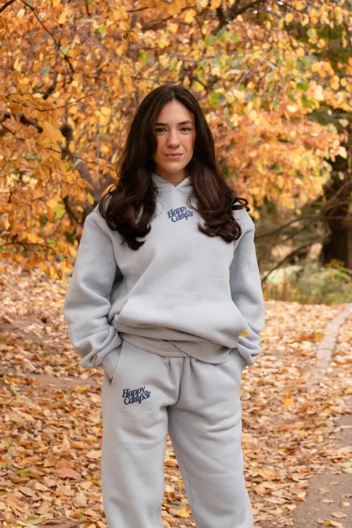 Happy Camp3r Puff Series Sweatpants - Light Blue