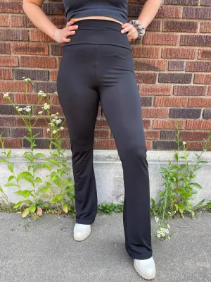 High Waist Seamless Flare Leggings