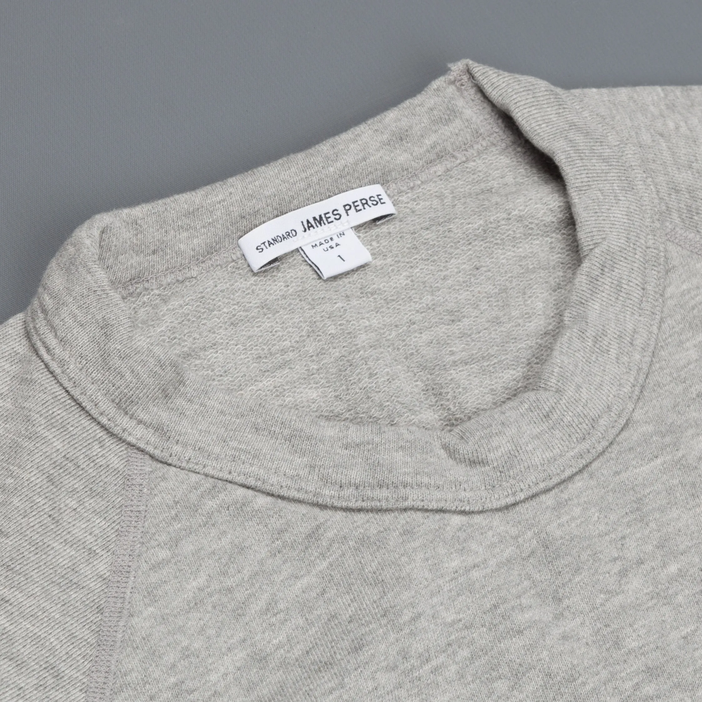 James Perse  Vintage Fleece raglan pullover heathergrey