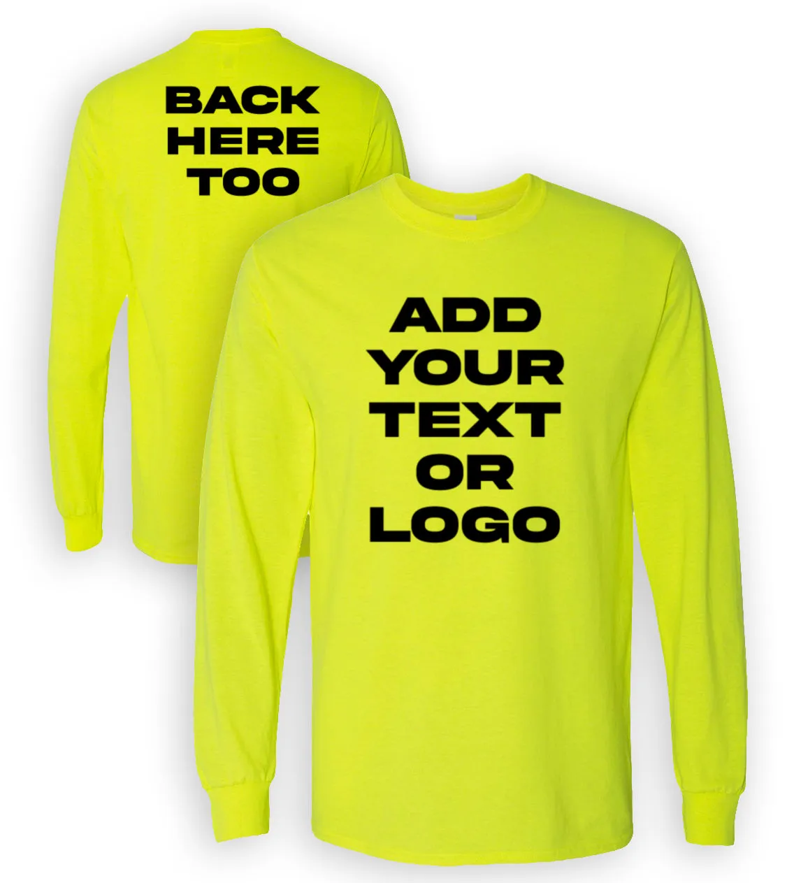 Kolossus Customizable High Visibility Long Sleeve Work Shirts