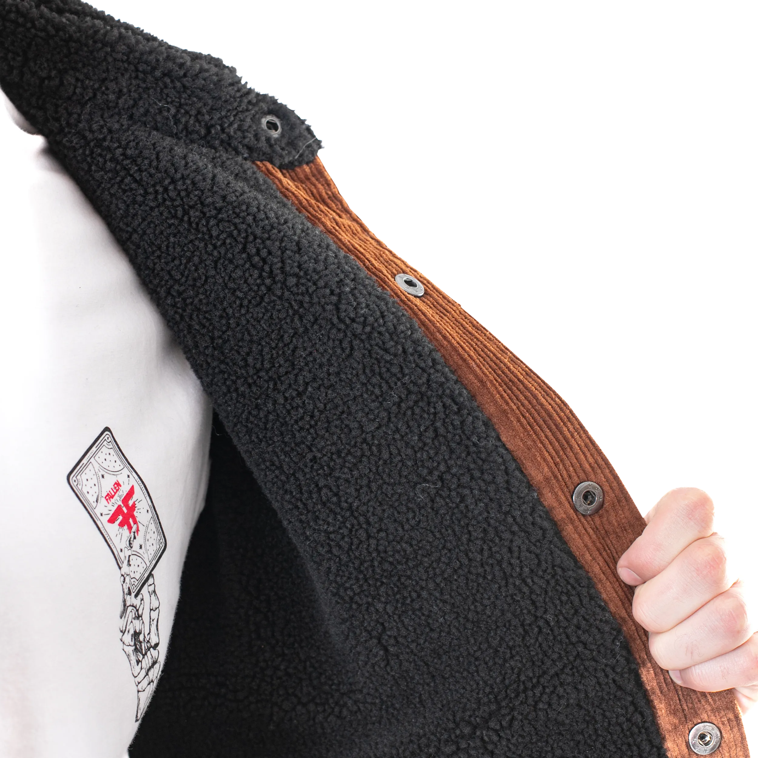 LIGHT LAMB JACKET - BROWN/BLACK