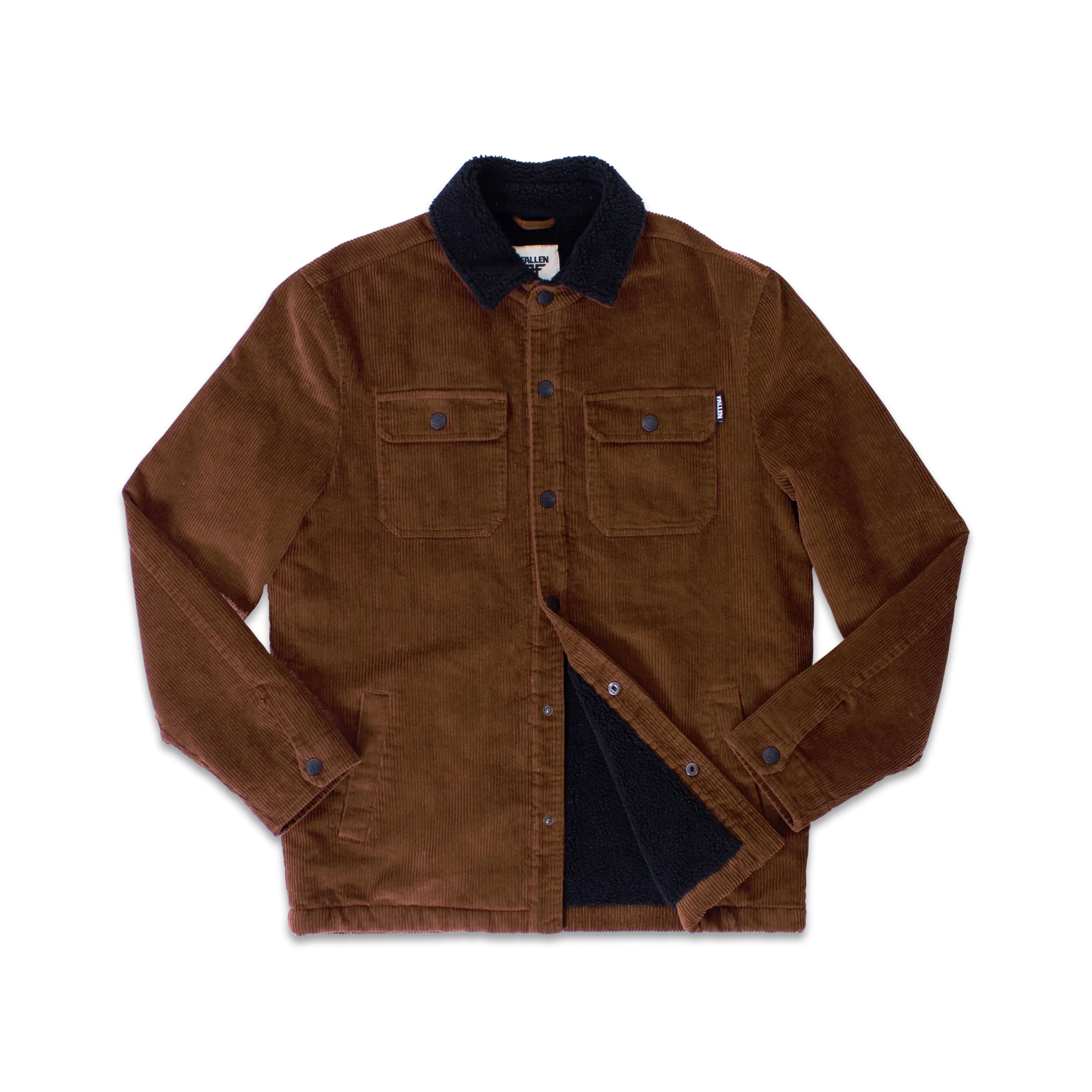 LIGHT LAMB JACKET - BROWN/BLACK