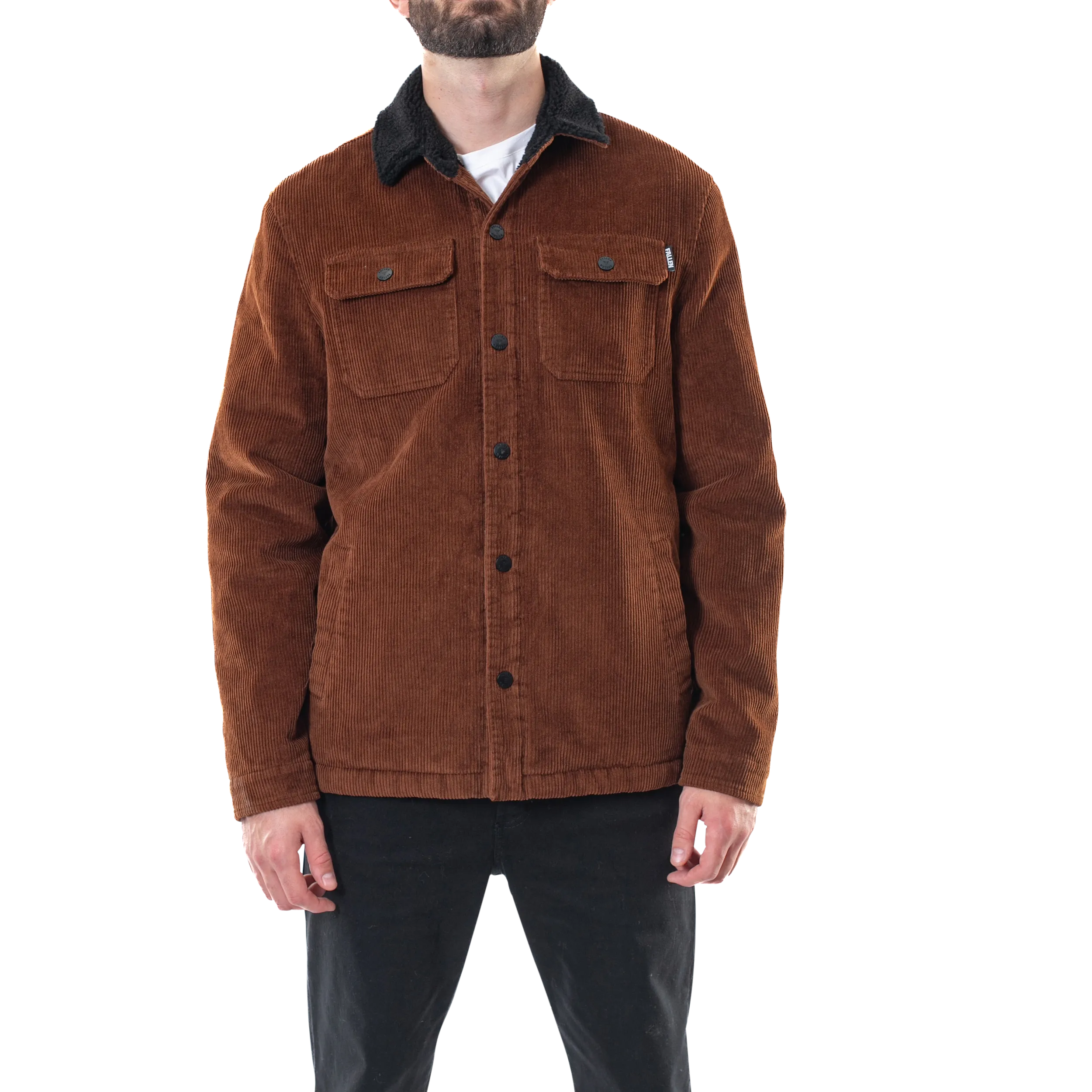 LIGHT LAMB JACKET - BROWN/BLACK