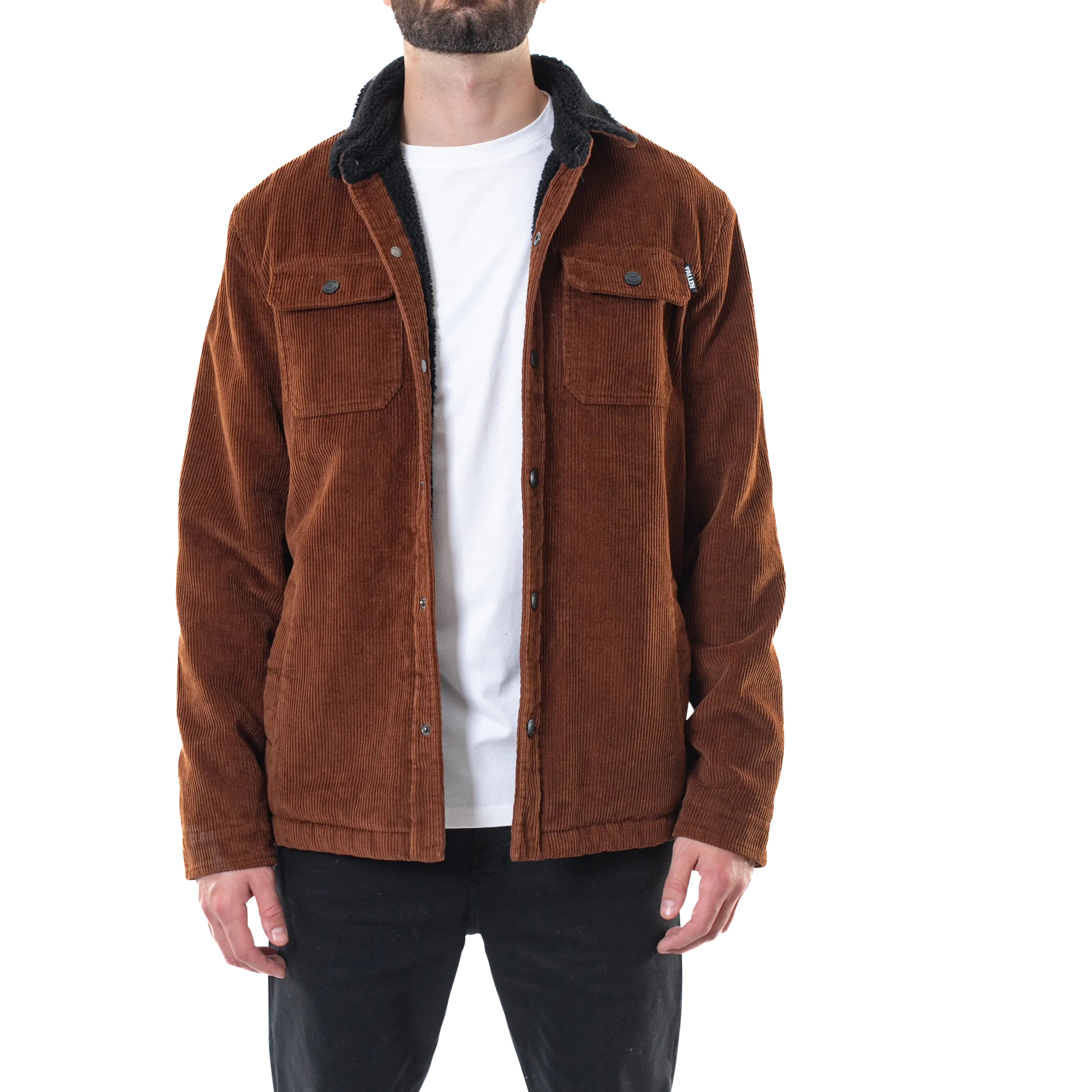 LIGHT LAMB JACKET - BROWN/BLACK