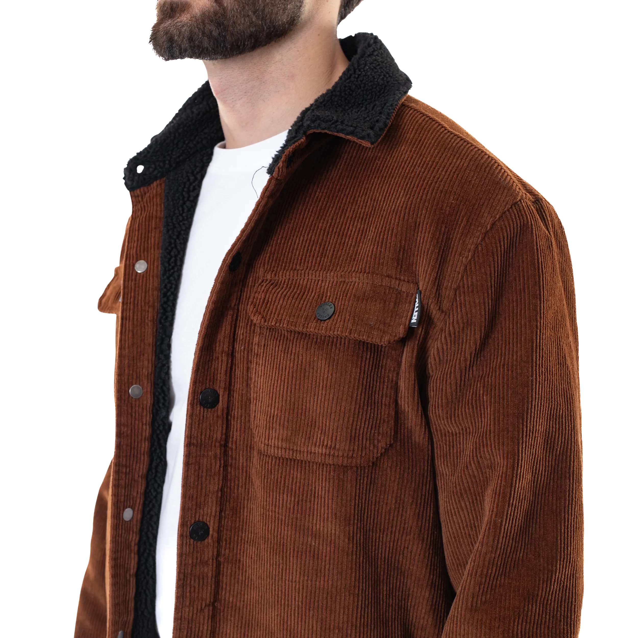 LIGHT LAMB JACKET - BROWN/BLACK