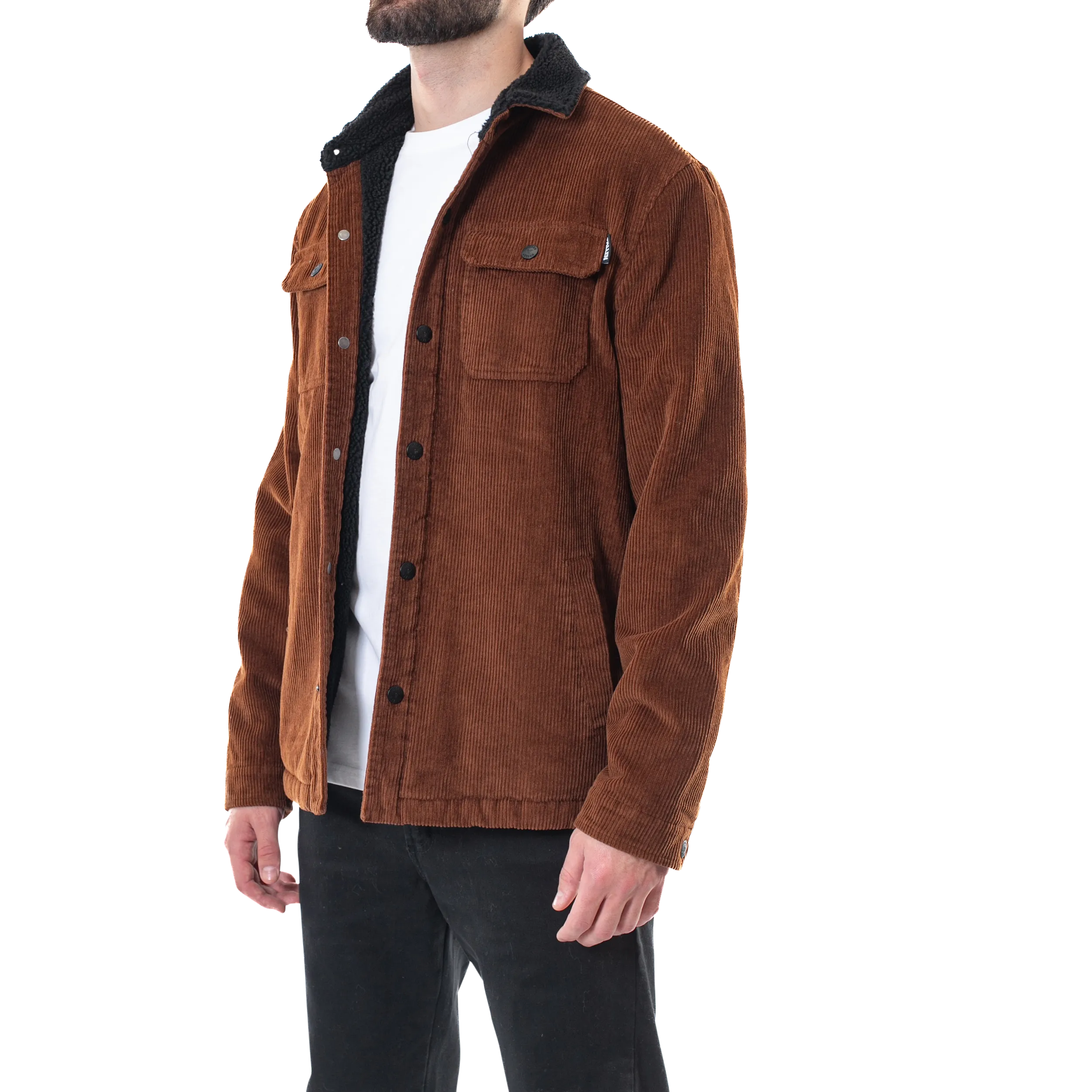 LIGHT LAMB JACKET - BROWN/BLACK