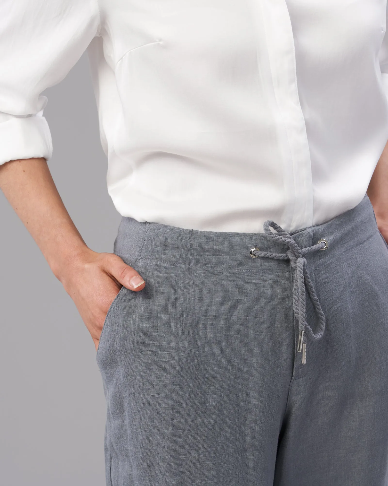 LINEN WIDE LEG PANT