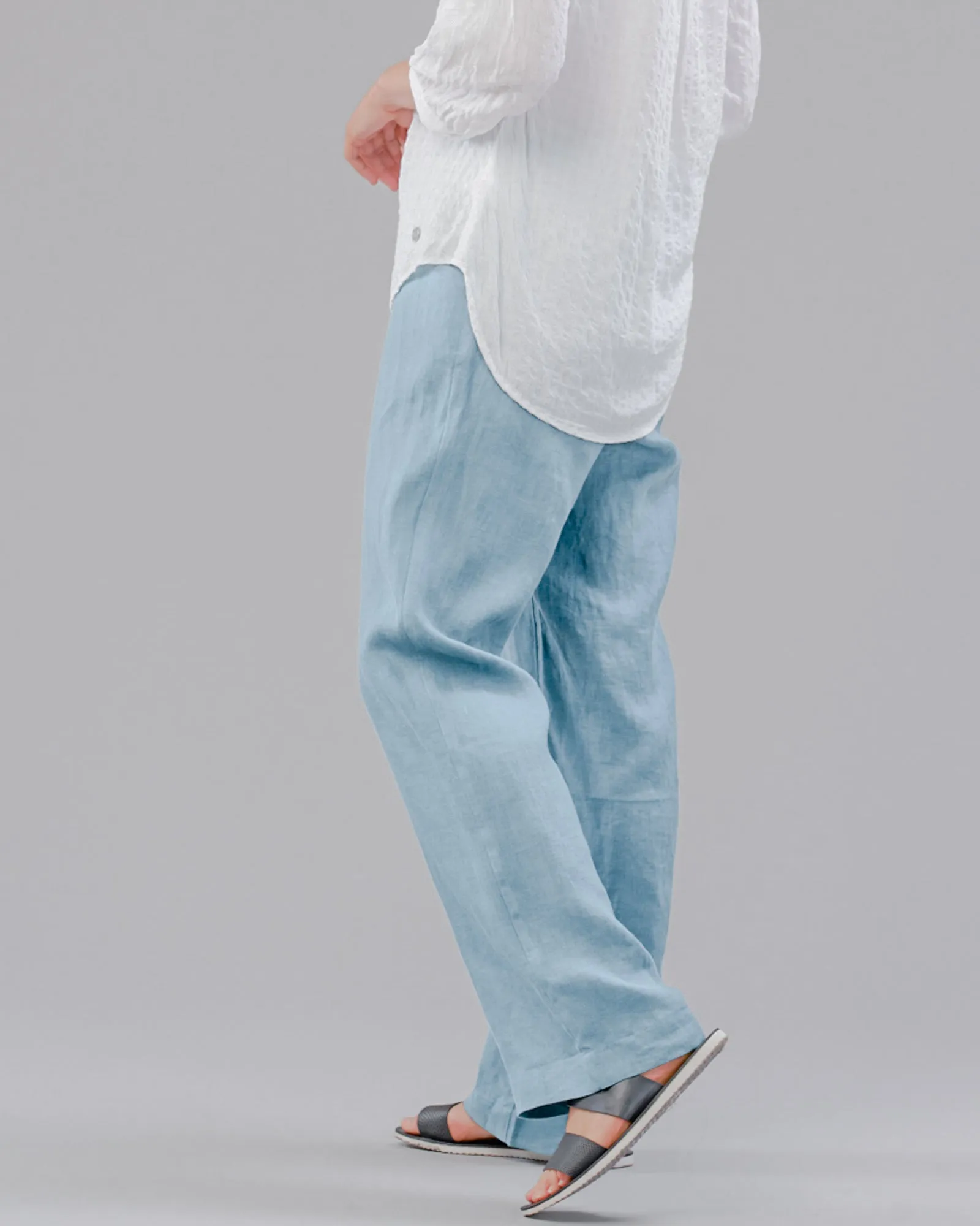LINEN WIDE LEG PANT