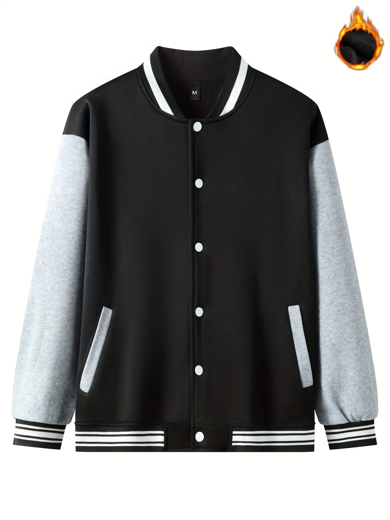 Los Angeles Print Men's Baseball Jacket |  Comfy Coat