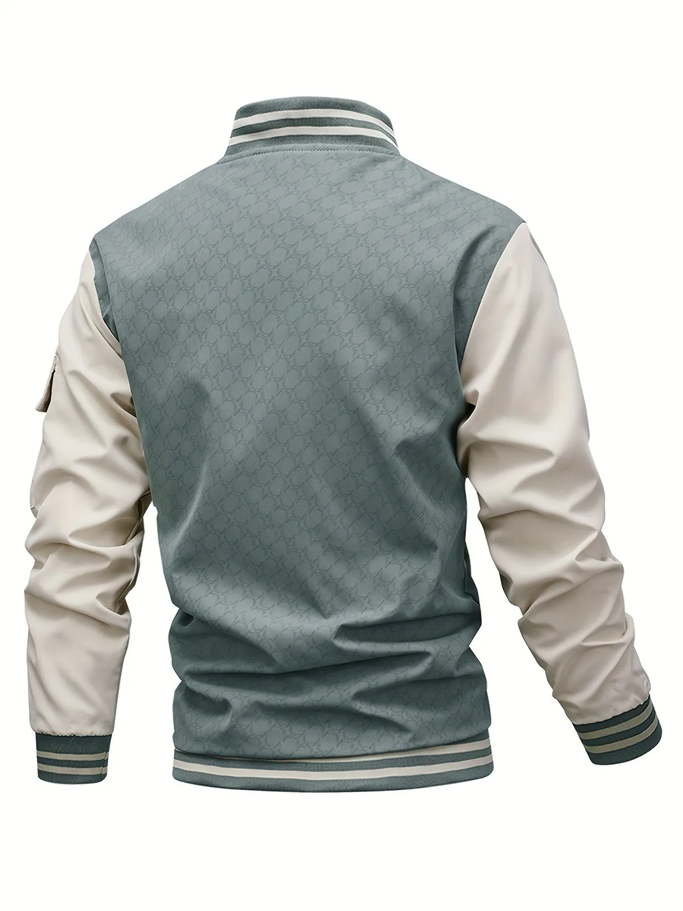 Men's Color Block Multi Pocket Bomber Jacket | Trend Coat