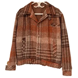 Mens Vintage Multicolor Casual Outdoor Autumn Jacket