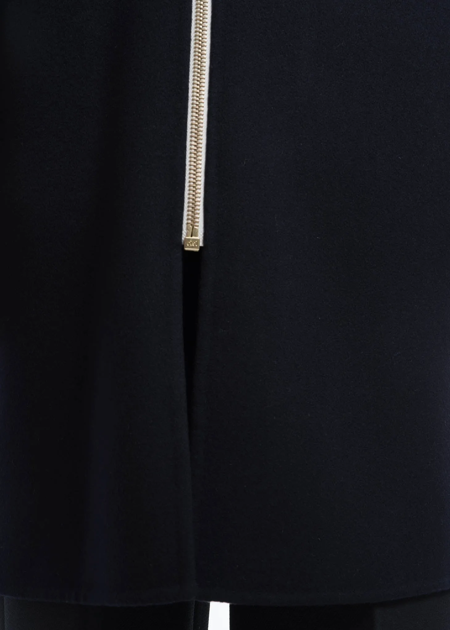 Navy Cashmere Wool Blend Maelis Coat